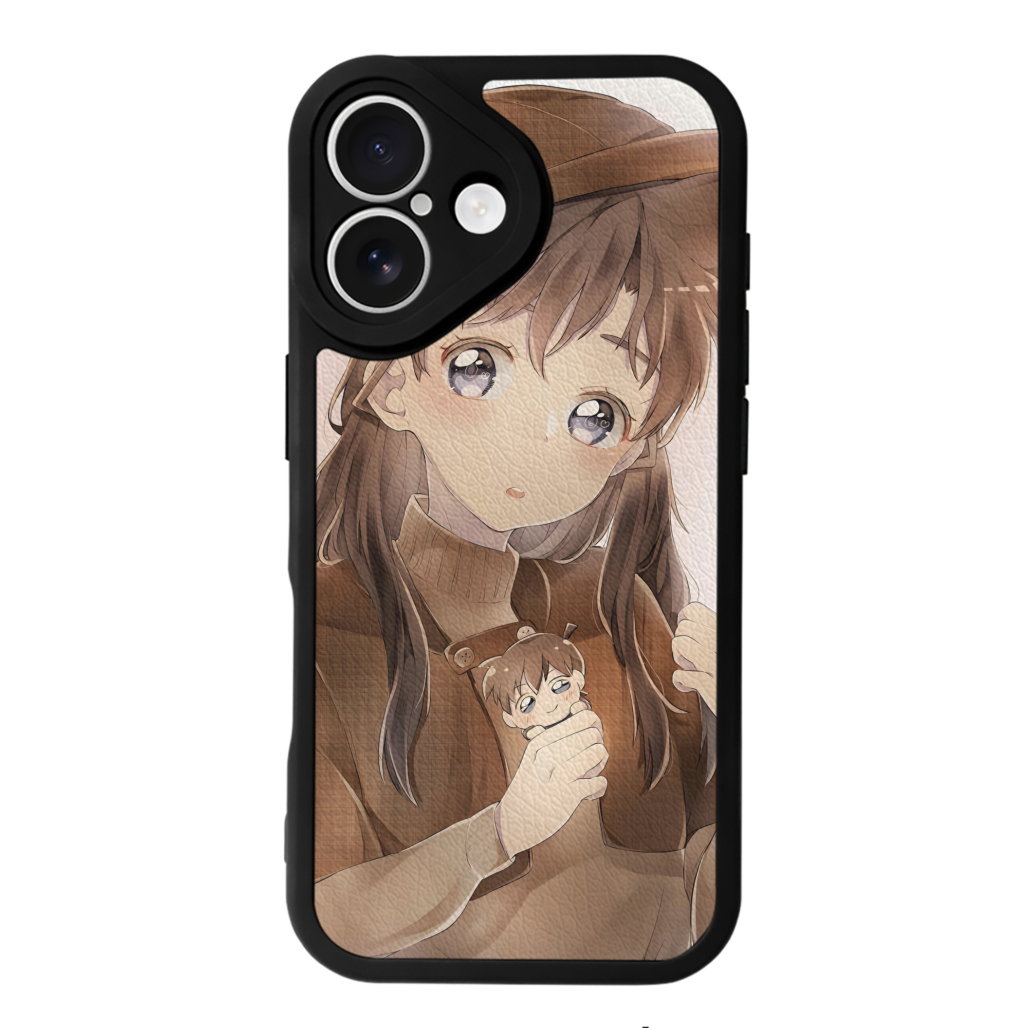 （画像用） 名探偵コナン Detective Conan 【iPhone 16シリーズ対応】シリコンスマホケース（レザー調） 材質：シリコン